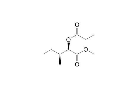 Methyl (2rs, 3sr)-3-methyl-2-(propanoyloxy)pentanoate