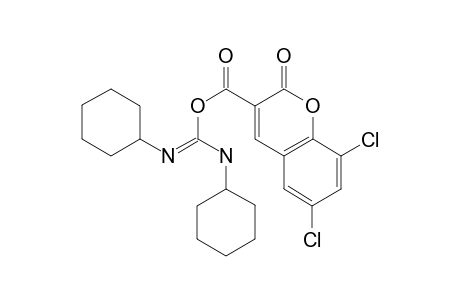 (N,N'-dicyclohexylcarbamimidoyl) 6,8-bis(chloranyl)-2-oxidanylidene-chromene-3-carboxylate