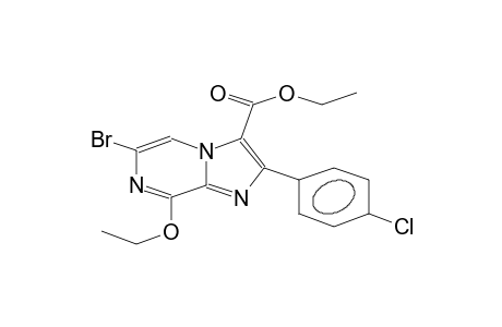 6-BrOMO-8-ETHOXY-3-ETHOXYCARBONYL-2-(4'-CHLOROPHENYL)-IMIDAZO-[1,2-A]-PYRAZINE