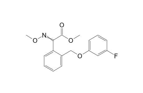 Benzeneacetic acid, 2-[(3-fluorophenoxy)methyl]-alpha-(methoxyimino)-, methyl ester