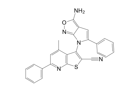 3-(3-Amino-5-phenyl-6H-pyrrolo[2,3-c]isoxazol-6-yl)-4-methyl-6-phenylthieno[2,3-b]pyridine-2-carbonitrile