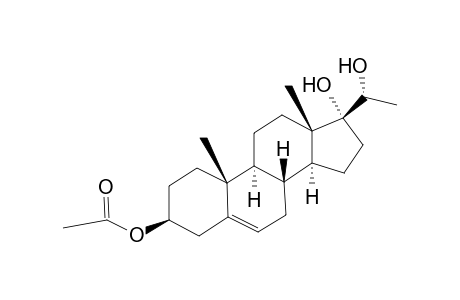 Pregn-5-ene-3β,17,20β-triol, 3-acetate