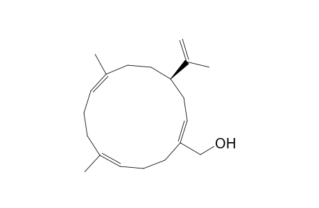 (1E,7E,11Z)-4R-Isopropenyl-7,11-dimethyl-1,7,11-cyclotetradecatrien-1-methanol