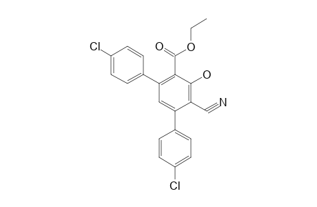 6'-cyano-4,4''-dichloro-5'-hydroxy[m-terphenyl]-4'-carboxylic acid, ethyl ester