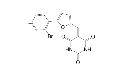 5-{[5-(2-bromo-4-methylphenyl)-2-furyl]methylene}-2,4,6(1H,3H,5H)-pyrimidinetrione