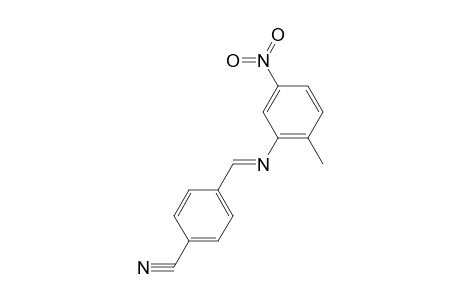 4-((E)-[(2-Methyl-5-nitrophenyl)imino]methyl)benzonitrile