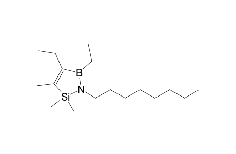 1-Aza-2-sila-5-boracyclopent-3-ene, 4,5-diethyl-2,2,3-trimethyl-1-octyl-
