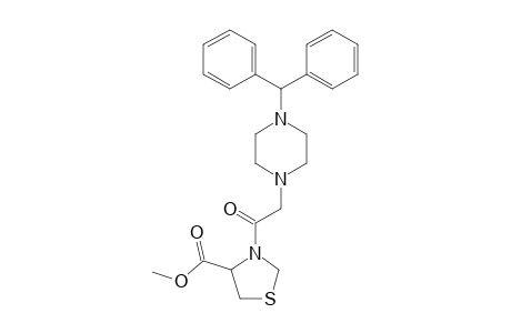 3-[2-(4-benzhydrylpiperazino)acetyl]thiazolidine-4-carboxylic acid methyl ester