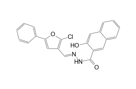 N-[(E)-(2-chloranyl-5-phenyl-furan-3-yl)methylideneamino]-3-oxidanyl-naphthalene-2-carboxamide