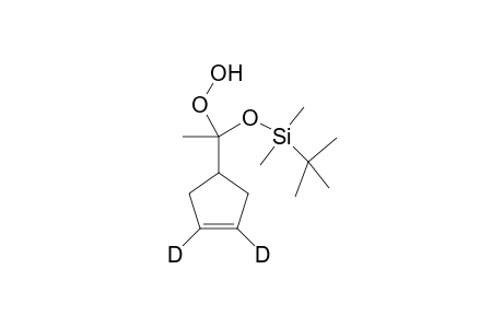 1-(TERT.-BUTYLDIMETHYLSILYLOXY)-1-([3,4-2H2]-CYCLOPENT-3-EN-1-YL)-ETHYL-HYDROPEROXIDE