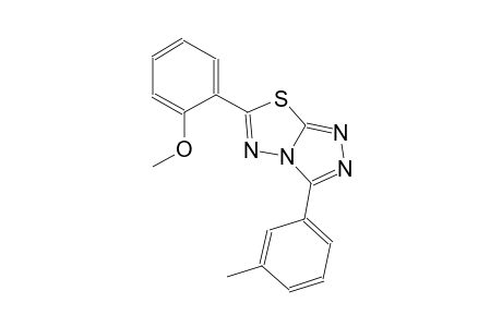 6-(2-methoxyphenyl)-3-(3-methylphenyl)[1,2,4]triazolo[3,4-b][1,3,4]thiadiazole