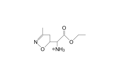 threo-Ammonium-(3-methyl-4,5-dihydro-isoxazol-5- yl)-acetic acid, ethyl ester cation