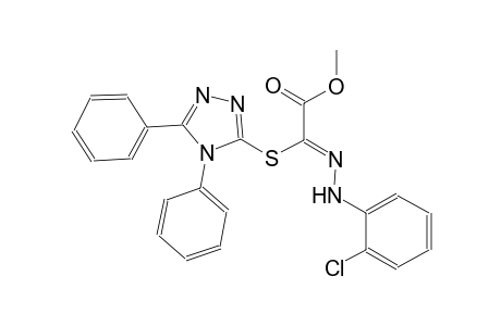 methyl (2Z)-[(2-chlorophenyl)hydrazono][(4,5-diphenyl-4H-1,2,4-triazol-3-yl)sulfanyl]ethanoate