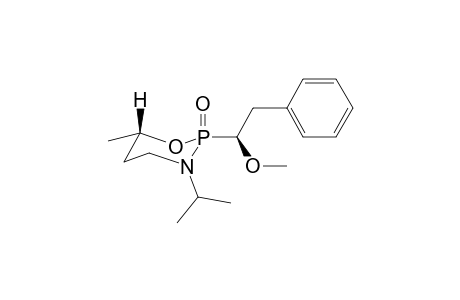 (1'S,6S)-(2l,6l, 1'l)-6-Methyl-2-(1'-methoxy-2'-phenylethyl)-3-(1''-methylethyl)-1,3,2-oxazaphosphorinane-2-Oxide