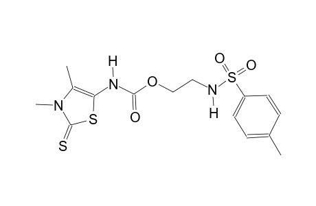 carbamic acid, (2,3-dihydro-3,4-dimethyl-2-thioxo-5-thiazolyl)-, 2-[[(4-methylphenyl)sulfonyl]amino]ethyl ester