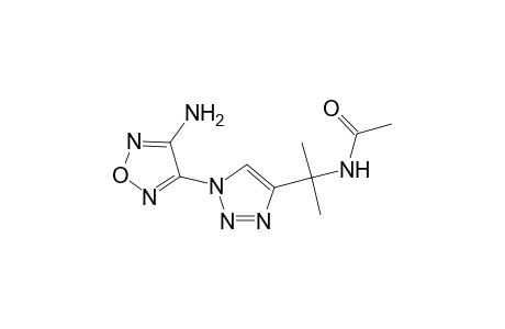 N-[1-[1-(4-amino-1,2,5-oxadiazol-3-yl)triazol-4-yl]-1-methyl-ethyl]acetamide