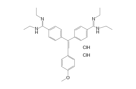 4,4'-(p-methoxystyrylidene)bis[N,N'-diethylbenzenamidine], dihydrochloride