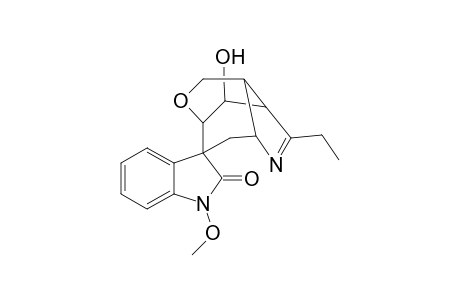 Spiro[3H-indole-3,7'(6'H)-[3,6]methano[1H]oxepino[4,3-b]pyrrole], gelsedine deriv.