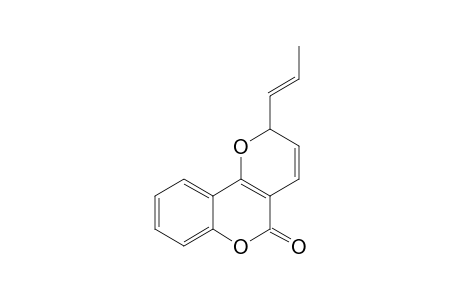 2-(1'-Propenyl)-2H,5H-pyrano[3,2-c]benzopyran-5-one