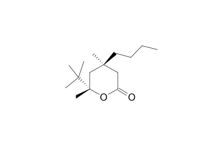 4-BETA-N-BUTYL-6-ALPHA-TERT.-BUTYL-TETRAHYDRO-4-ALPHA,6-BETA-DIMETHYL-2H-PYRAN-2-ONE