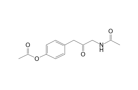 Acetic acid, 4-(3-acetylamino-2-oxopropyl)phenyl ester