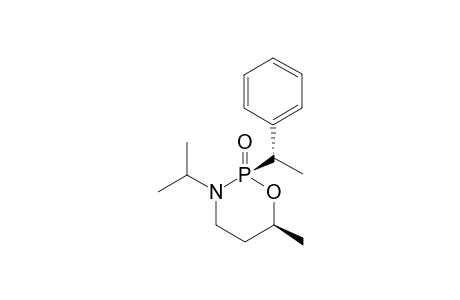 (S)-(2l,6l,1'l)-6-Methyl-2-(1'-phenylethyl)-3-(1-methylethyl)-1,3,2-oxazaphosphorinane-2-oxide