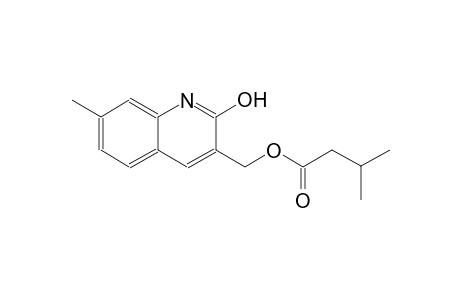 (2-hydroxy-7-methyl-3-quinolinyl)methyl 3-methylbutanoate