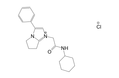 1-[2-(cyclohexylamino)-2-oxoethyl]-3-phenyl-6,7-dihydro-5H-pyrrolo[1,2-a]imidazol-1-ium chloride