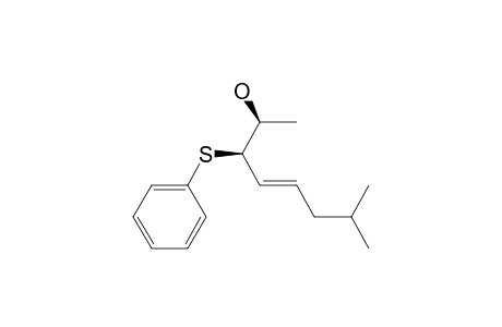 4-Octen-2-ol, 7-methyl-3-(phenylthio)-, [R*,S*-(E)]-