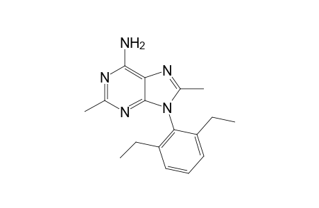 9-(2,6-diethylphenyl)-2,8-dimethyl-6-purinamine