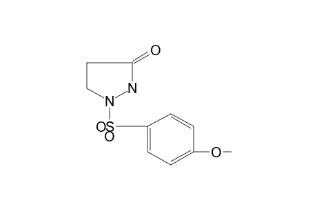 1-[(p-methoxyphenyl)sulfonyl]-3-pyrazolidinone