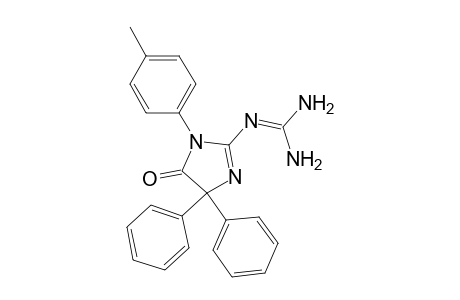 2-[1-(4-METHYLPHENYL)-5-OXO-4,4-DIPHENYL-2-IMIDAZOLIN-2-YL]-GUANIDINE