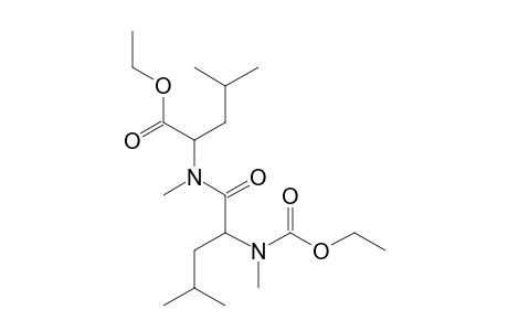 leu-leu, N,N'-Dimethyl-N-ethoxycarbonyl-, ethyl ester (isomer 2)