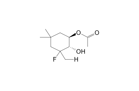 3,5,5-TRIMETHYL-1-ACETOXY-3-FLUORO-2-HYDROXYCYCLOHEXANE (ISOMERMIXTURE)