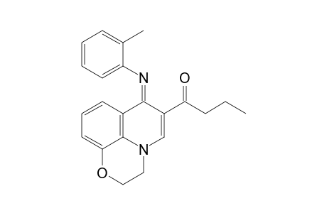 6-Butyryl-7-[(2-methylphenyl)imino]-2,3-dihydroxy-7H-pyrido[1,2,3-de]-1,4-benzoxazine