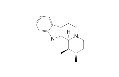 1-BETA-ETHYL-2-BETA-METHYLINDOLO-[2,3-A]-QUINOLIZIDINE