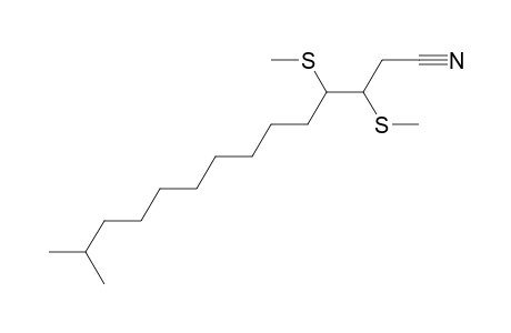 13-methyl-3,4-bis(methylsulfanyl)tetradecanenitrile