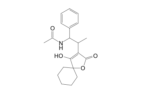 N-[2-(4'-Hydroxy-2'-oxo-1'-oxaspiro[4.5]dec-3'-en-3'-yl)-1-phenylpropyl]-acetamide