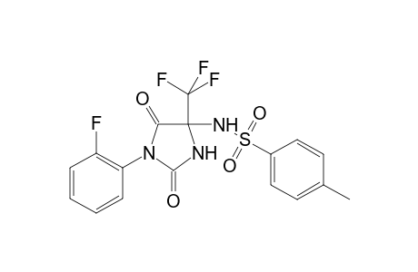 N-[1-(2-fluorophenyl)-2,5-bis(oxidanylidene)-4-(trifluoromethyl)imidazolidin-4-yl]-4-methyl-benzenesulfonamide