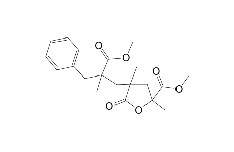 Furane-2-carboxylic acid, 2,4-dimethyl-4-(2-methoxycarbonyl-2-methyl-3-phenylpropyl)-5-oxo-, methyl ester