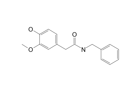 N-benzyl-2-(4-hydroxy-3-methoxyphenyl)acetamide