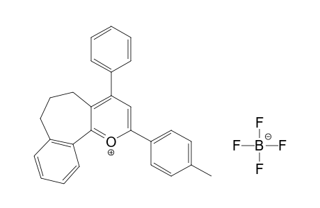 6,7-dihydro-4-phenyl-2-p-tolyl-5H-benzo[6,7]cyclohepta[1,2-b]pyrylium tetrafluoroborate(1-)