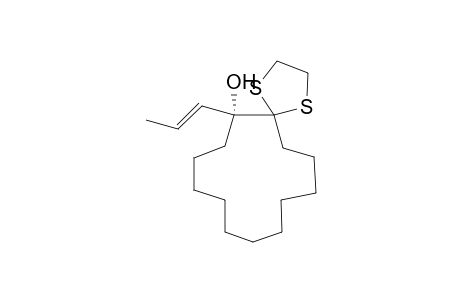 cis- and trans-6-Propenyl-1,4-dithiaspiro(4.12)heptadecan-6-ols