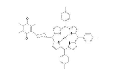 {5-[4(e)-(2,3,5-(trimethyl)-1,4-benzoquinon-6-yl)cyclohex-(e)-yl]-10,15,20-tris(4-methylphenylene)porphyrinato}zinc(II)