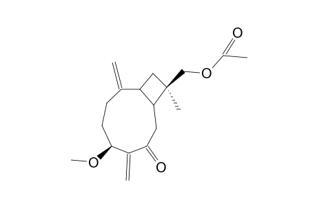 (1S,5R,9R,11S)-5-METHOXY-12-ACETOXYCARYOPHYLLA-2(15),6(14)-DIEN-7-ONE