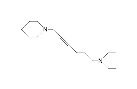 PIPERIDINE, 1-/6-DIETHYLAMINO- 2-HEXYNYL/-,