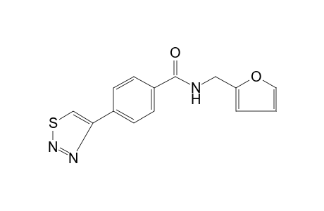 N-furfuryl-p-(1,2,3-thiadiazol-4-yl)benzamide