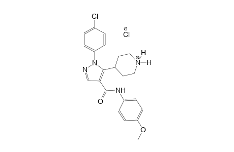 piperidinium, 4-[1-(4-chlorophenyl)-4-[[(4-methoxyphenyl)amino]carbonyl]-1H-pyrazol-5-yl]-, chloride
