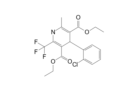 4-(2-Chlorophenyl)-2-methyl-6-(trifluoromethyl)-1,4-dihydropyridine-3,5-dicarboxylic acid diethyl ester