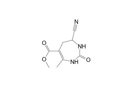 1H-1,3-Diazepine-5-carboxylic acid, 7-cyano-2,3,6,7-tetrahydro-4-methyl-2-oxo-, methyl ester